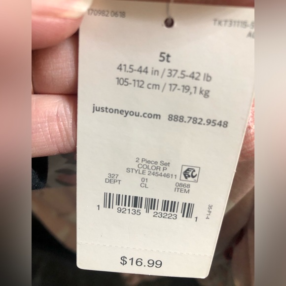 Carter ‘Just One You’ 2 pk of footed pajamas-cheetah print and sheep, size 5T. - Picture 11 of 11